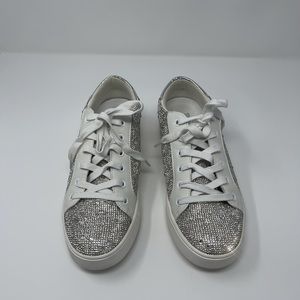 Woman Steve Madden rhinestone sneakers